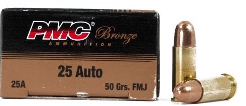 PMC BRZN 25ACP 50GR FMJ 50 - Win Repeating Arms Promotion